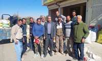 بازدید سرپرست جهاد کشاورزی شهرستان مانه از روند توزیع جو دامی 
